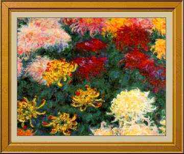 Chrysanthemums - Claude Monet - 1857