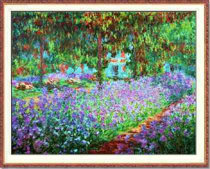 The Artists Garden at Giverny - Claude Monet - 1900